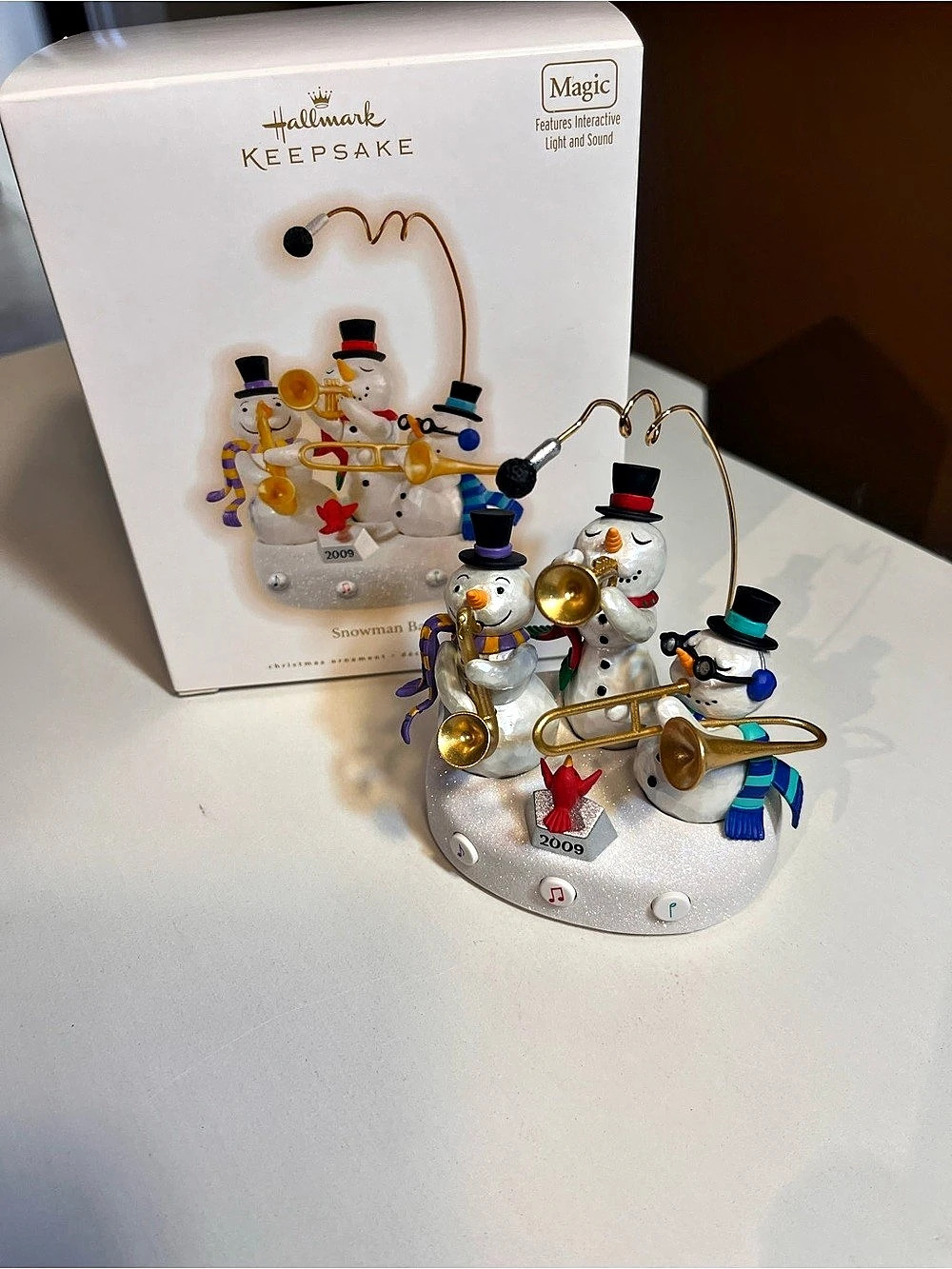 Hallmark Keepsake Snowman Band Magic Ornament 2009 NEW30.0